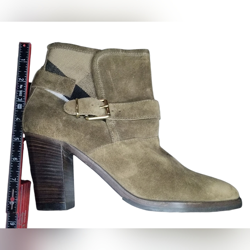 Burberry Brown Suede Larina Ankle Boots With Dustbag, Womens 41EU (10 US) - Picture 13 of 15
